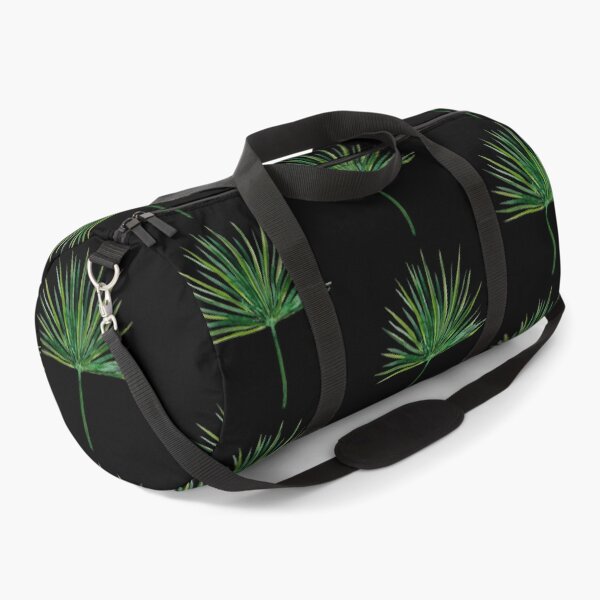Item preview, Leaf palm seamless black pattern watercolor illustration designed and sold by Yana Mustafina | Boho Soulful Designs.