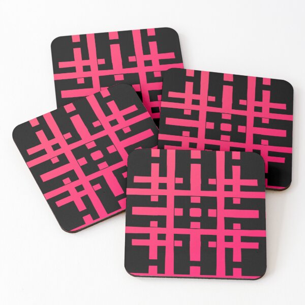Item preview, Hot Pink Rectangle Broken Lines designed and sold by awsomepatterns.