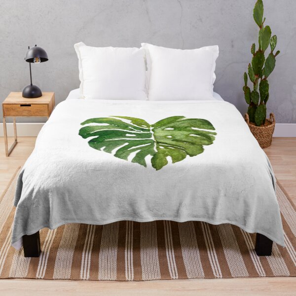 Item preview, Big palm leaf A nice watercolor illustration designed and sold by Yana Mustafina | Boho Soulful Designs.