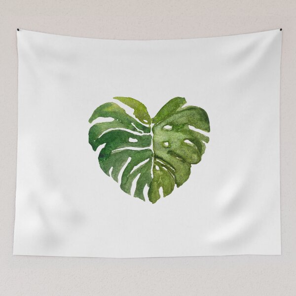Item preview, Big palm leaf A nice watercolor illustration designed and sold by Yana Mustafina | Boho Soulful Designs.
