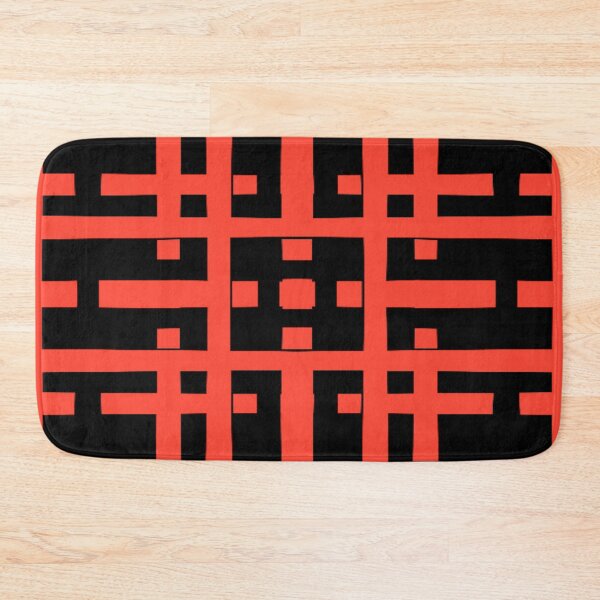 Item preview, Red Rectangle Broken Lines designed and sold by awsomepatterns.