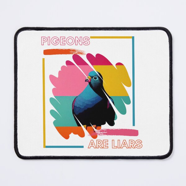 Item preview, Colorful Pigeons are Liars designed and sold by TheCreativeFab.