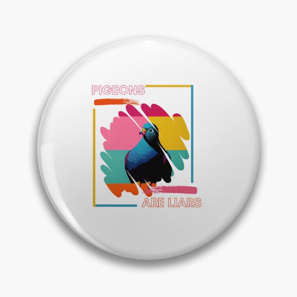 Item preview, Colorful Pigeons are Liars designed and sold by TheCreativeFab.