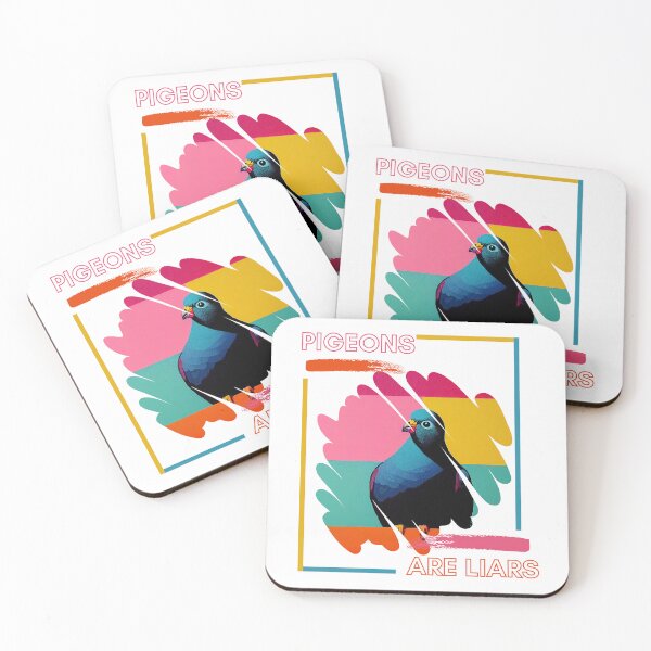 Item preview, Colorful Pigeons are Liars designed and sold by TheCreativeFab.