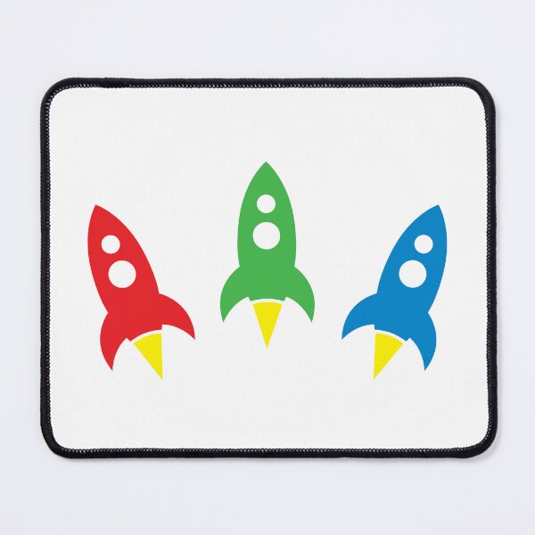 Item preview, Rocket Ships  - Space Rockets in Red, Green and Blue designed and sold by gjsart.