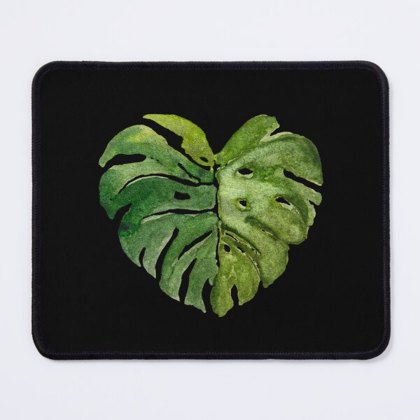 Item preview, Big palm leaf watercolor illustration on black background  designed and sold by Yana Mustafina | Boho Soulful Designs.