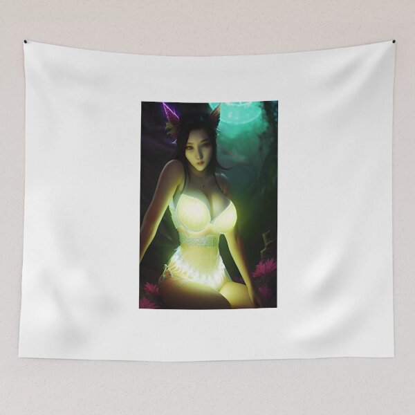 Item preview, Glowing Asian Chinese Beauty Fantasy Lingerie Original Sexy Erotic Ecchi  Pinup Female Model Pose Babe Hentaii Bikini Latex Lace Suit  designed and sold by Hot-as-hell.