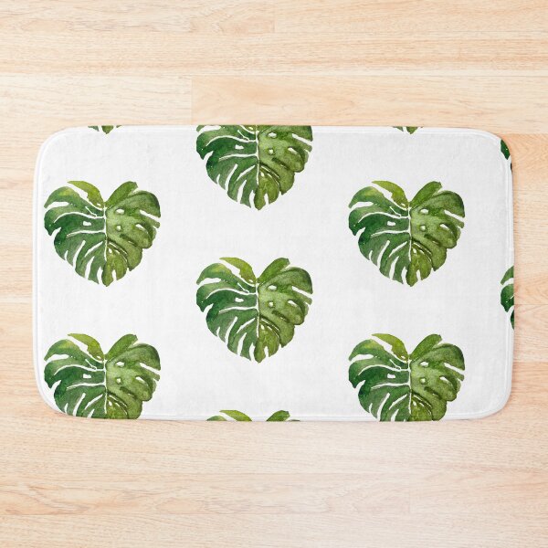 Item preview, Big palm leaf seamless pattern watercolor illustration designed and sold by Yana Mustafina | Boho Soulful Designs.