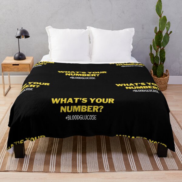 Item preview, Diabetes Awareness What's Your Number Blood Glucose Humor designed and sold by Trankix.