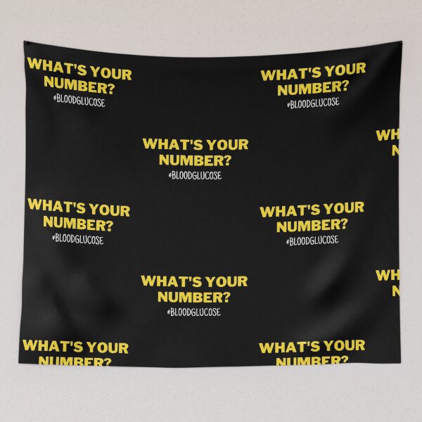 Item preview, Diabetes Awareness What's Your Number Blood Glucose Humor designed and sold by Trankix.
