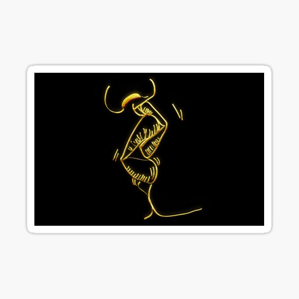 "lip lock kissing abstract line art tshirt kissing art" Sticker for