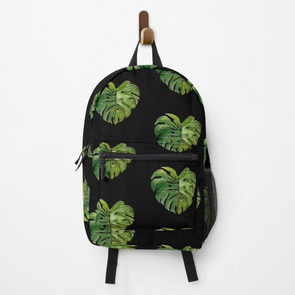 Item preview, Big palm leaf black pattern watercolor illustration designed and sold by Yana Mustafina | Boho Soulful Designs.
