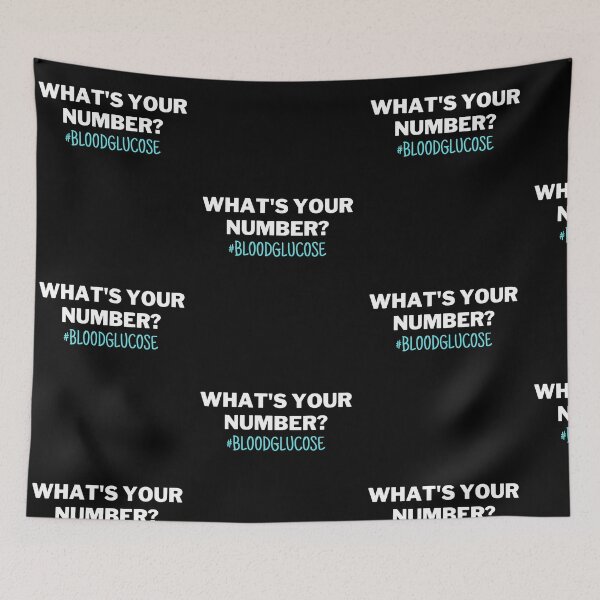 Item preview, Diabetes Awareness What's Your Number Blood Glucose Humor designed and sold by Trankix.