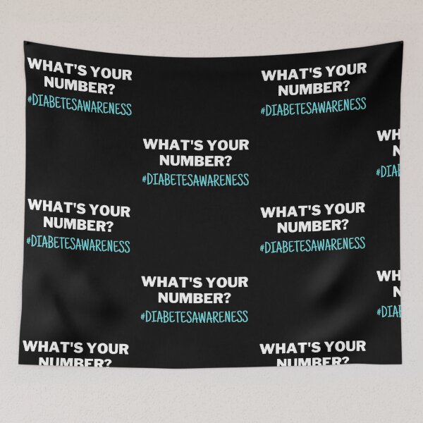 Item preview, Diabetes Awareness What's Your Number Blood Glucose Humor designed and sold by Trankix.