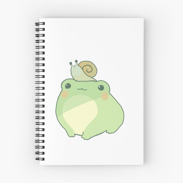 Item preview, cute little frog with snail designed and sold by KimmL.