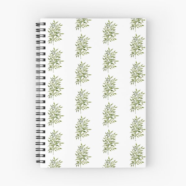 Item preview,  beauty green branch leaves watercolor illustration seamless pattern designed and sold by Yana Mustafina | Boho Soulful Designs.