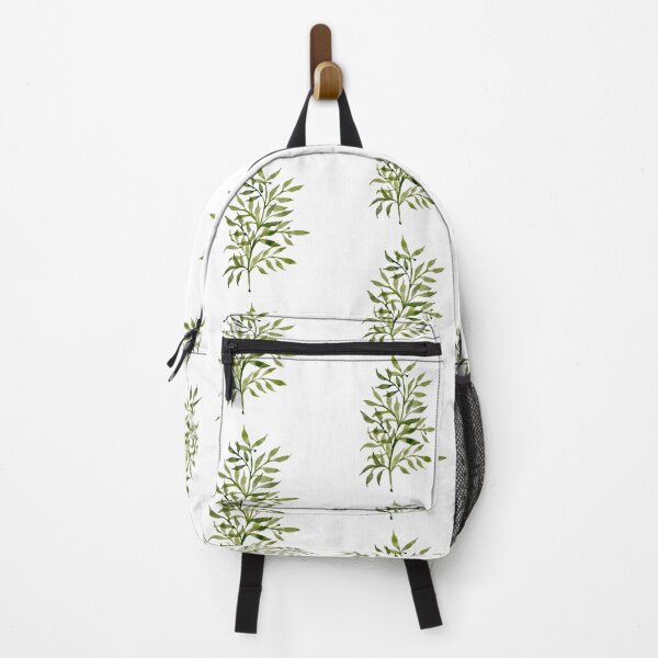 Item preview, beauty green branch leaves watercolor illustration seamless pattern designed and sold by Yana Mustafina | Boho Soulful Designs.