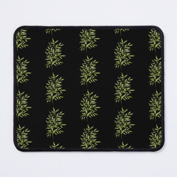 Item preview, beauty green branch leaves watercolor illustration seamless pattern designed and sold by Yana Mustafina | Boho Soulful Designs.
