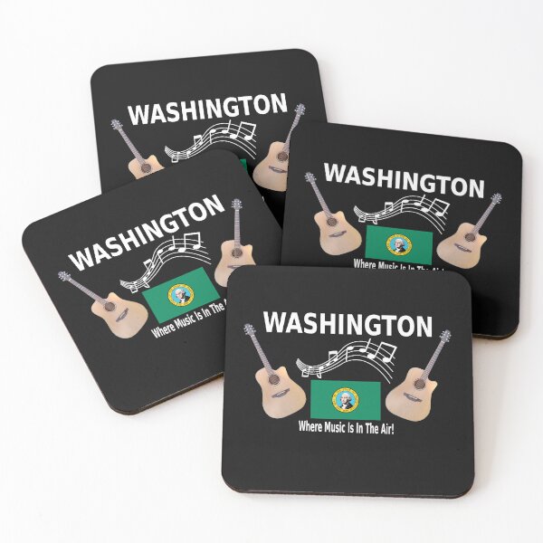 Item preview, Washington Acoustic Guitar Shirt designed and sold by GuitarNuts.