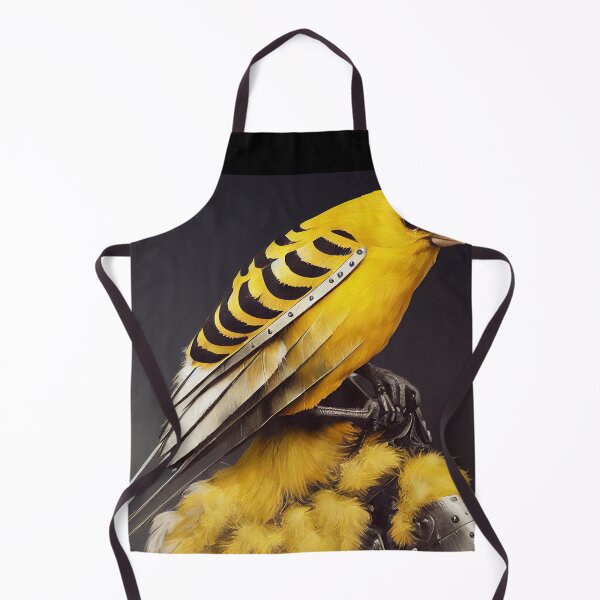 Item preview, Cyborg tiger canary leaning on armor after devouring its prey designed and sold by SingularityGeek.