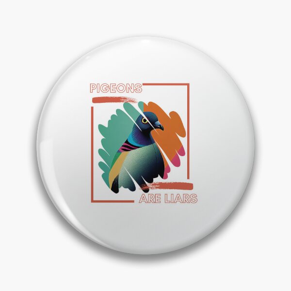Item preview, Art Pop Style Pigeons are Liars designed and sold by TheCreativeFab.