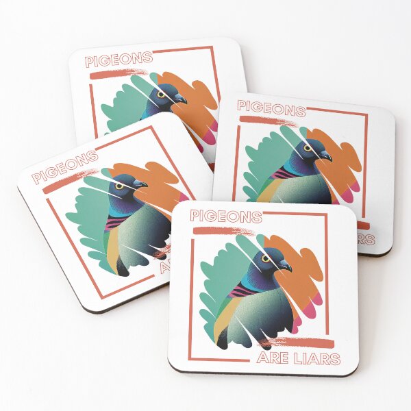 Item preview, Art Pop Style Pigeons are Liars designed and sold by TheCreativeFab.