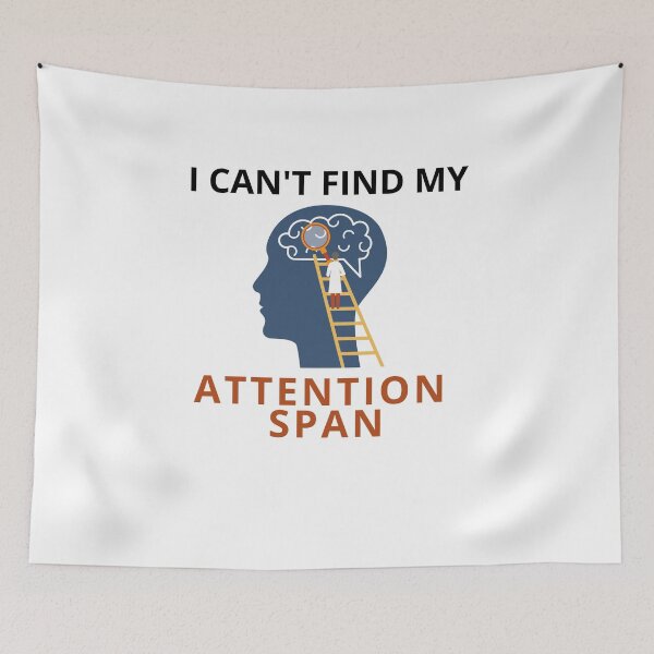 Item preview, Lost My Attention designed and sold by BuraxisQuotes.
