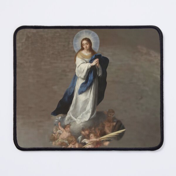 Item preview, Immaculate Conception Assumption Virgin Mary Esteban Murillo designed and sold by hispanicworld.