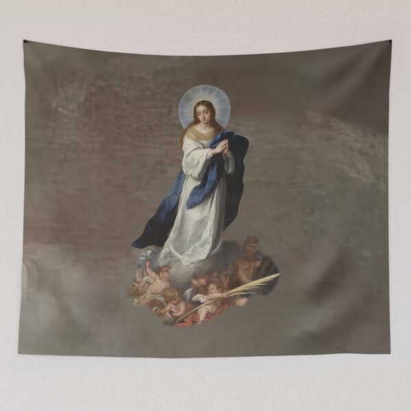 Item preview, Immaculate Conception Assumption Virgin Mary Esteban Murillo  designed and sold by hispanicworld.