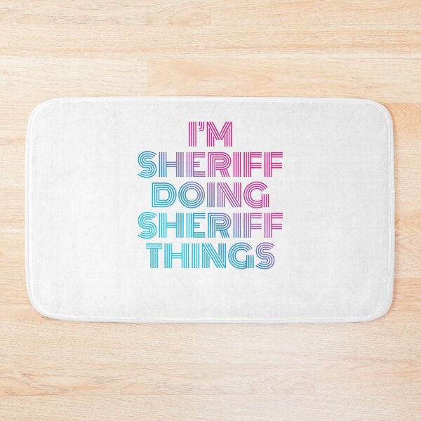 Item preview, I'm Sheriff Doing Sheriff Things Retro Neon designed and sold by SVPOD.