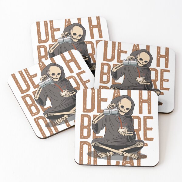 Item preview, death before decaf   designed and sold by muhamedyoussef.