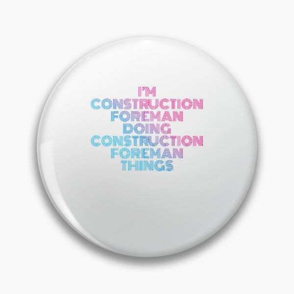 Item preview, I'm Construction Foreman Doing Construction Foreman Things Retro Neon designed and sold by SVPOD.