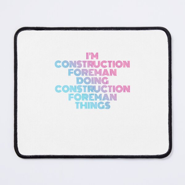 Item preview, I'm Construction Foreman Doing Construction Foreman Things Retro Neon designed and sold by SVPOD.
