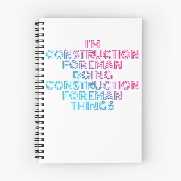 Item preview, I'm Construction Foreman Doing Construction Foreman Things Retro Neon designed and sold by SVPOD.