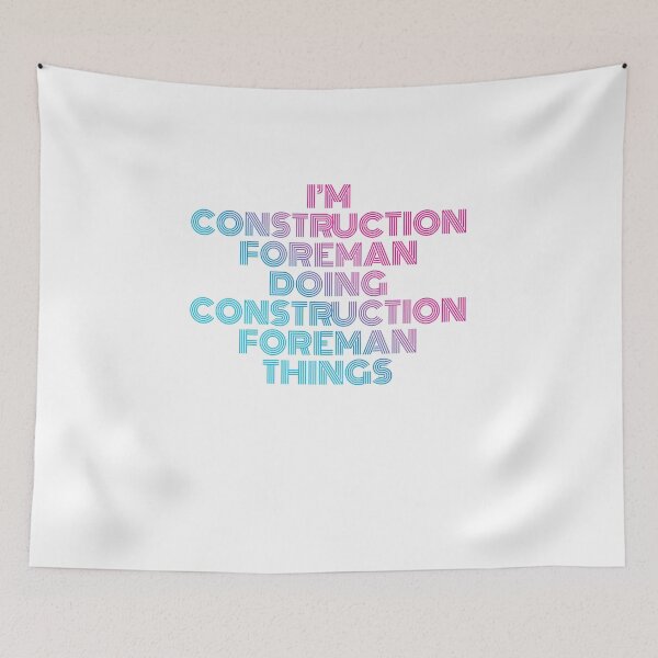 Item preview, I'm Construction Foreman Doing Construction Foreman Things Retro Neon designed and sold by SVPOD.