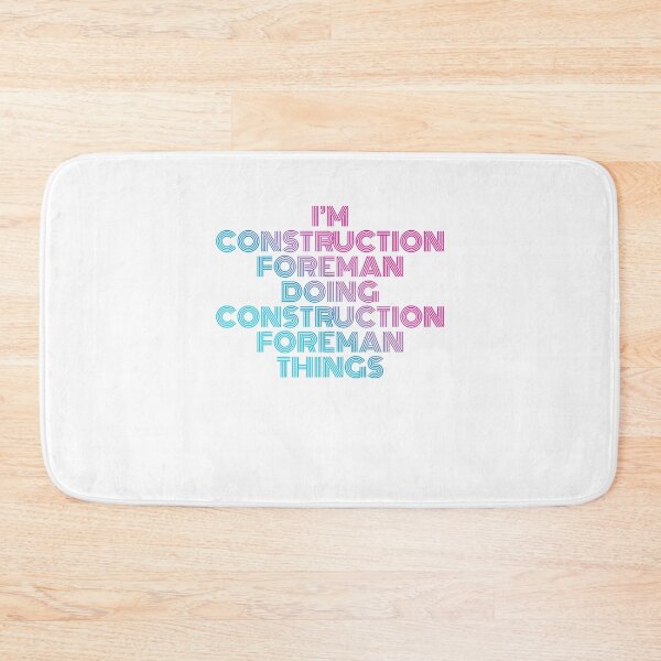 Item preview, I'm Construction Foreman Doing Construction Foreman Things Retro Neon designed and sold by SVPOD.
