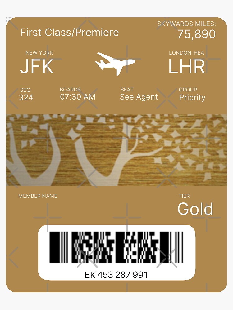 "First Class Flight from New York City to London NYC to LHR