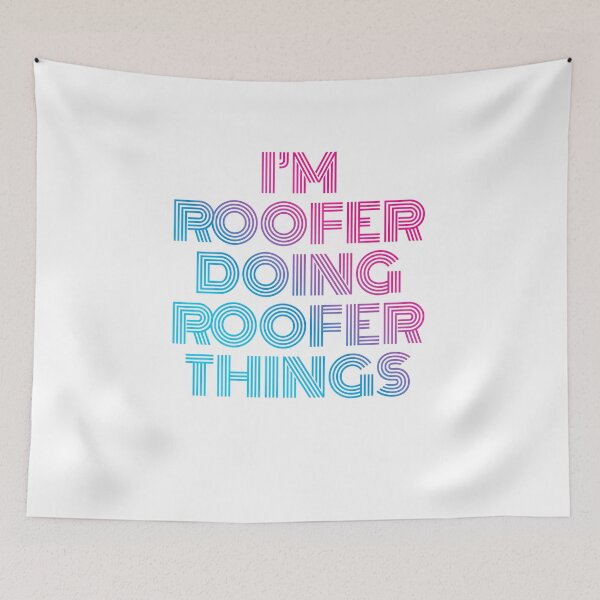 Item preview, I'm Roofer Doing Roofer Things Retro Neon designed and sold by SVPOD.
