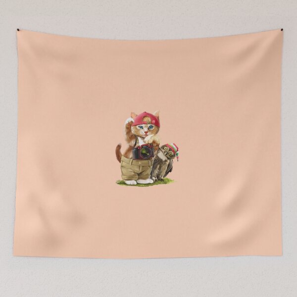 Item preview,   cute  cat and an owl  designed and sold by QUALITY-ZONE.