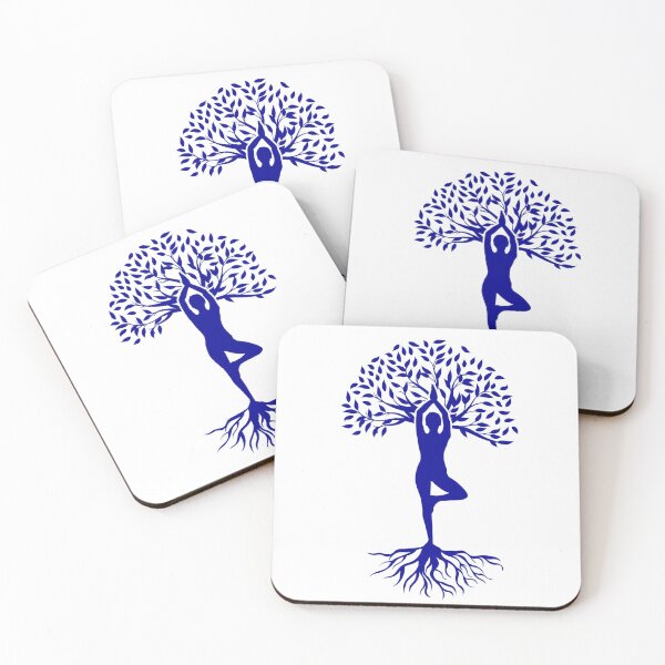Item preview, Yoga Tree Pose with person in center. designed and sold by Victornewyork.
