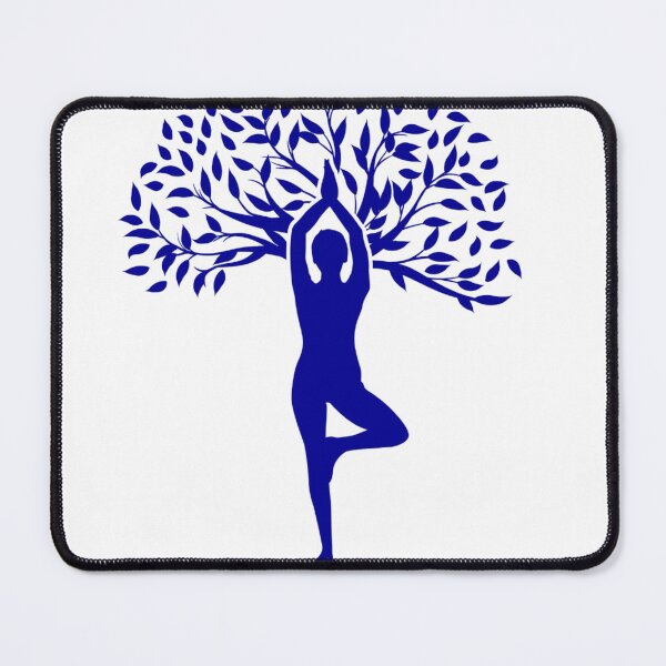 Item preview, Yoga Tree Pose with person in center. designed and sold by Victornewyork.