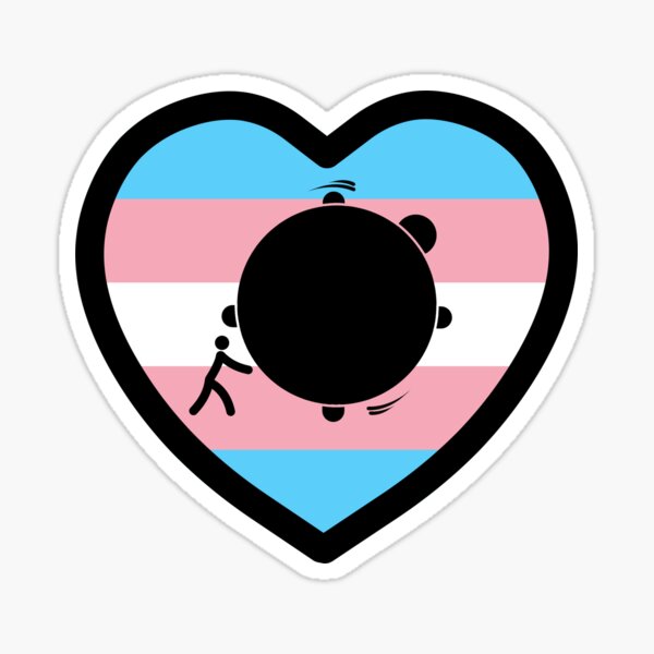 Item preview, Inflation Graphic Heart LGBTQIA+ Transgender Pride designed and sold by JankHyena.