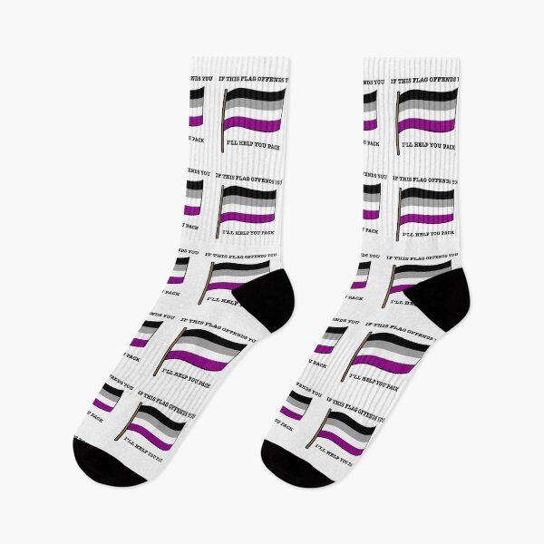 Item preview, Asexual If This Flag Offends You Parody designed and sold by CJ Vanderbeek.