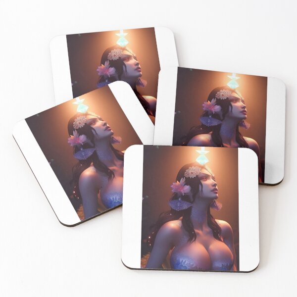 Item preview, Glowing Asian Chinese Beauty Fantasy Lingerie Original Sexy Erotic Ecchi  Pinup Female Model Pose Babe Hentaii Bikini Latex Lace Suit  designed and sold by Hot-as-hell.