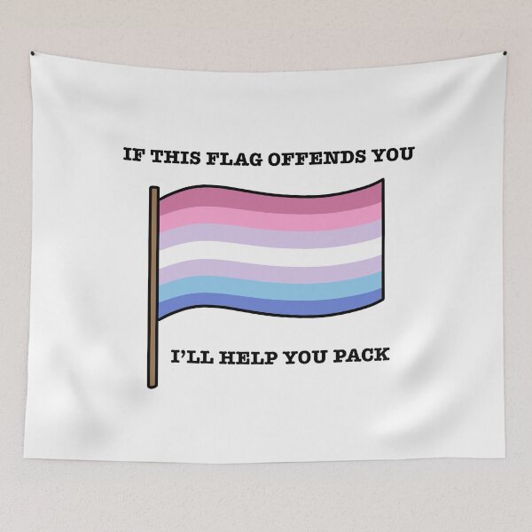 Item preview, Bigender If This Flag Offends You Parody designed and sold by CJ Vanderbeek.