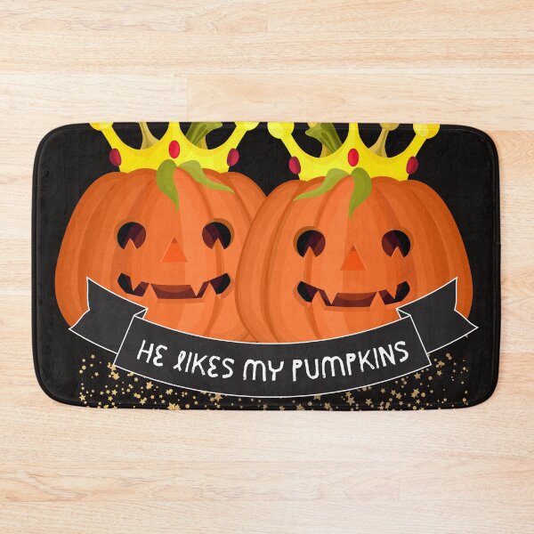Item preview, Funny He Likes my Pumpkins designed and sold by TheCreativeFab.