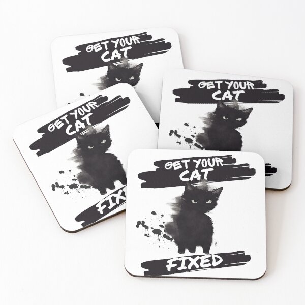 Item preview, Get your cat fixed - Funny cats designed and sold by Bcraftery.
