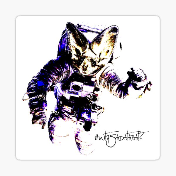 Databat in Space Sticker