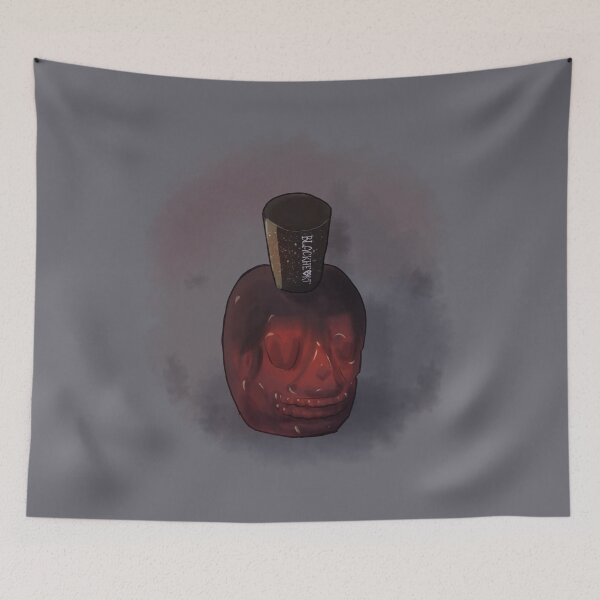 Item preview, Edgy Nostalgia - Skull Perfume Bottle designed and sold by strudeldoodle.
