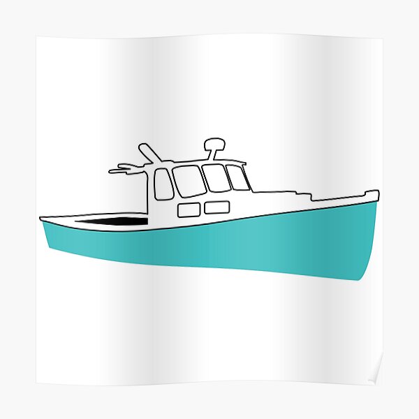 "Lobster Boat" Poster for Sale by BeaSchoney Redbubble